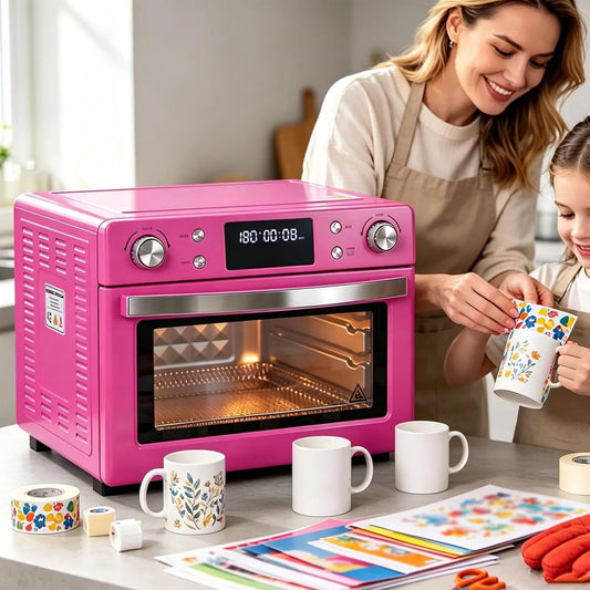 ZxSYYDS Forno elétrico, 30 L, 1700 W, forno de convecção leve de 30 L, 1700W para impressão em grande quantidade de artigos por sublimação, copos
