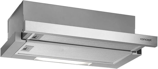 Concept Conceito OPV3660 m3/h exaustor, 60 cm, 205 W, 384 m3/h, 70 dB, capa de cozinha, encastrado
