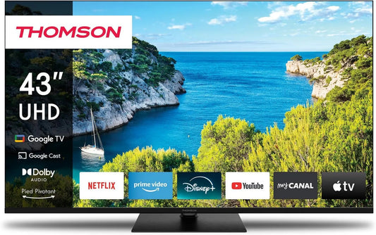 THOMSON Google 65UG5C14-2024 Smart TV, 65 polegadas, TV, 4K UHD, 165cm, Google TV 4K UHD Vocal Control Google Assistant Smart TV - 65UG5C14-2024