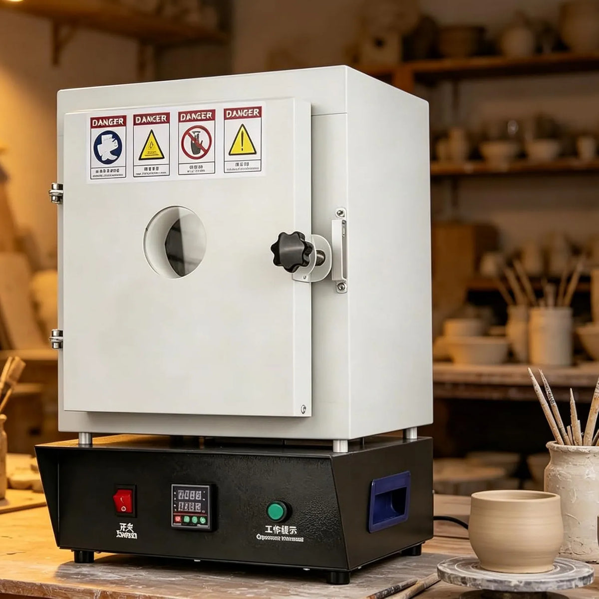 Generic Forno elétrico, 1500 W, industrial, forno de alta temperatura snuff, 1500 W forno de laboratório
