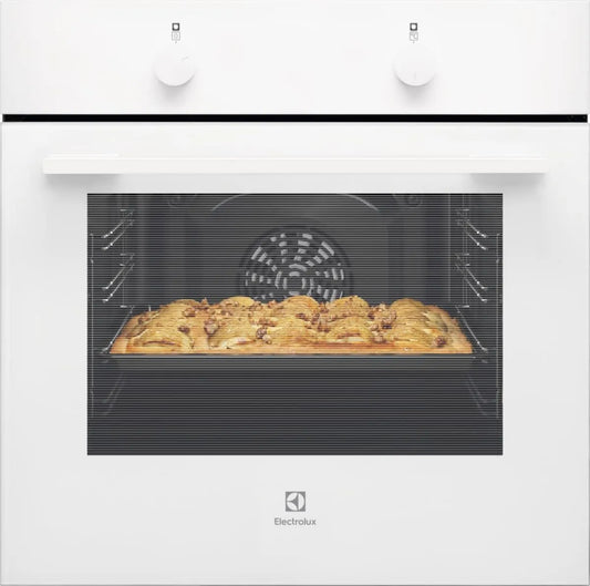 Electrolux CKB101W Forno elétrico, 60 cm, 6 programas, classe energética A, branco, porta 2 janelas, 6 funções, cavidade xxL, limpeza AquaClean