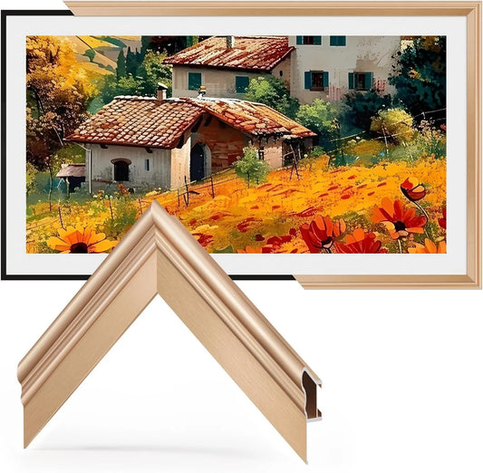 VueFrame Samsung Smart TV, 55 polegadas, TV, luneta de liga, estilo moderno e minimalista, fácil instalação, quadros intercambiáveis para