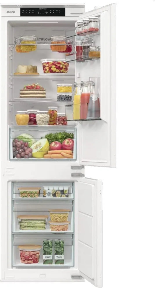 Gorenje NRKI517E41 Congelador, 252 L, encastrado, No Frost, armário congelador, 176 L mais 76 L, nicho 177 cm, W x H x D: 54 x 177, NoFrost