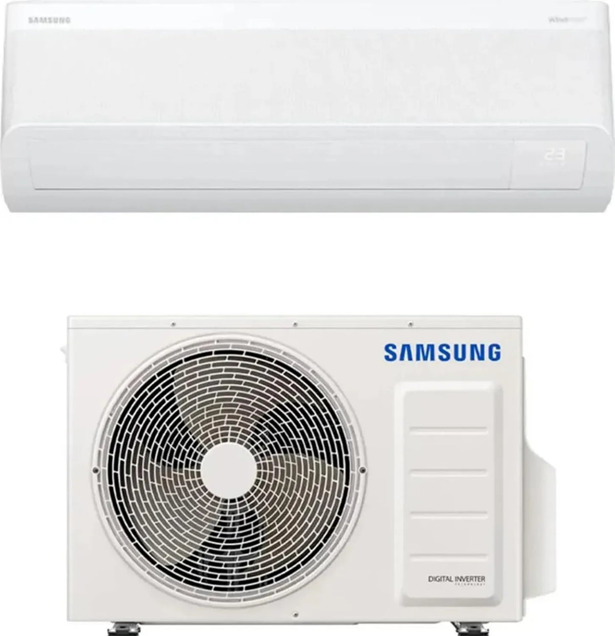 Samsung 12000 BTU, WindFree Comfort S2, SmartThings and AI, WiFi R32 AR60F12C1AWNEU+AR60F12C1AWxEU, GAS R32, A++ eficiência energética