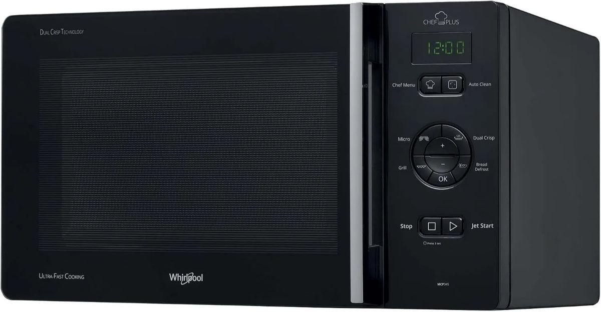 Whirlpool Microondas MCP345NB, 25 L, 800 W, grelha, microondas, preto, Microondas Grill 25l 800w Preto - MCP345NB