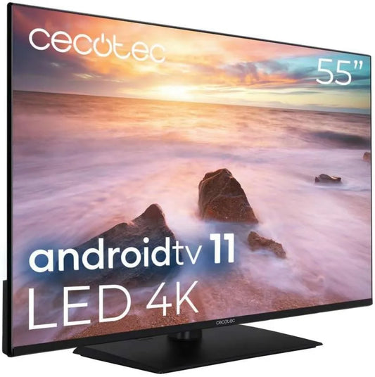 Cecotec ALU20055Z. Smart TV, 55 polegadas, TV, 4K UHD, HDR, som Dolby, Android OS, 2 10W colunas, HDR10, Dolby Atmos, Dolby Vision, 2023