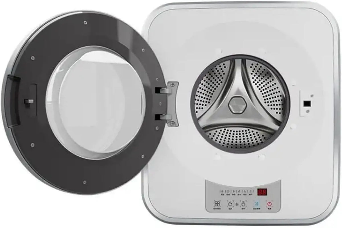 guoyjmm Máquina de lavar roupa, 3 kg, portátil, instalação de parede, Mini Máquina de lavar roupa, Máquina de lavar parede automática e secador de roupa, para o casa de banho