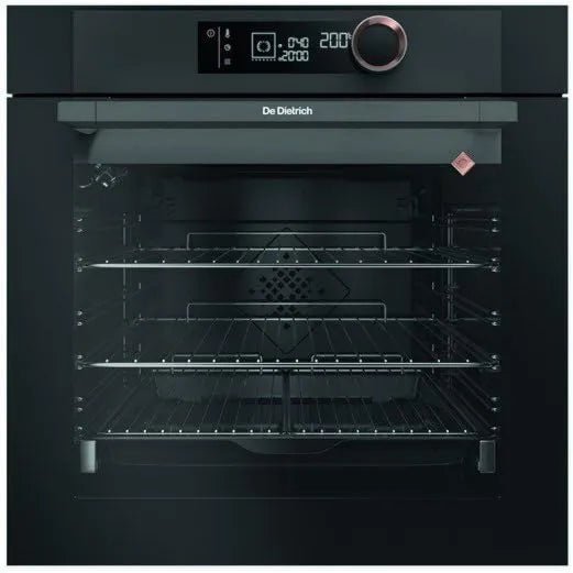De Dietrich Forno eléctrico DOP7350A, 73 L, classe energética A, encastrado, 4 janelas, 73 litros, antracite, trilhos telescópicos, Porta fria