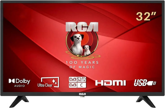 Google RS32F3 Smart TV, 32 polegadas, TV, sintonizador triplo DVB-T2, S2, Android OS, Full HD, RCA RS32F3 Android Smart TV 81 cm, comando à distância com