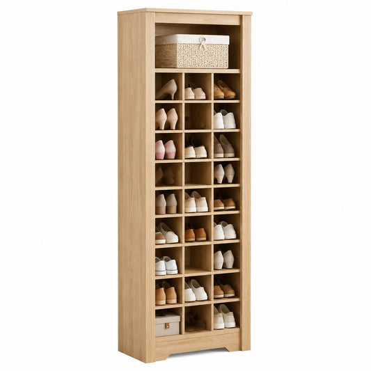 Estantería para Zapatos de Madera con 25 Compartimentos