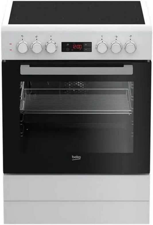 Beko FBE67300WCS Fogão com forno, BEKO fogão vitrocerâmico - FBE67300WCS