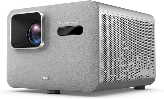 BenQ Google TK705STi Smart TV, TV, 4K UHD, HDR, Bluetooth, silencioso, cinza, 3000 lumens ANSI, HDR10+, Auto Image Fitting, Netflix