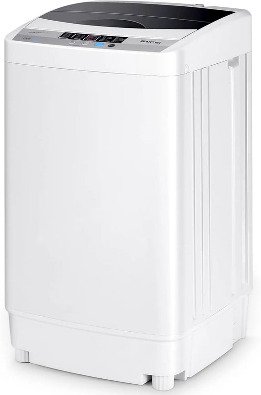 Máquina de lavar roupa, 50 x 50 x 85 cm, 310 W, bomba e centrífuga para apartamento, FANTASK Máquina de lavar roupa de topo pequena, mini-máquina