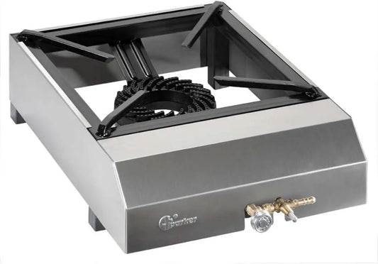 CFParker Kitchener com forno FO4PSm, profissional, ferro fundido, panela de gás metano profissional com válvula de segurança queimador de ferro fundido - FO4PSm Karter