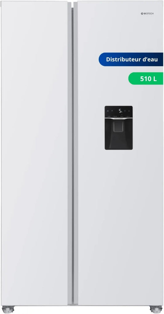 Frigorífico, 510 L, GSBS510WH GEDTECH, No Frost, branco, 324L + 181L, GSBS510WH 510L