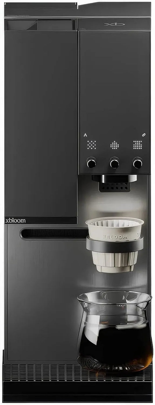 3-em-1, 240 V, 3 nível, preto, 3 em-1 Máquinas automáticas de café com máquina de esmagamento encastrado, xBloom Studio