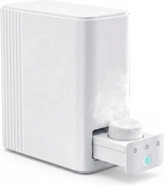 MIRCTRI Radiador elétrico, Dispensador elétrico de cara elétrica Dispensador inteligente 55°C, Aquecimento rápido 5s a 55°C, Gaveta Motorizada Automática
