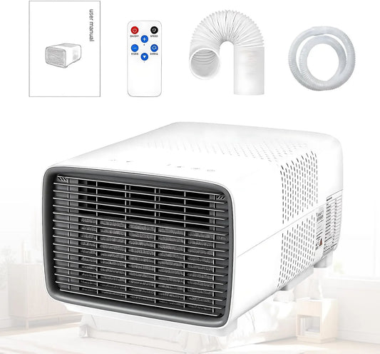 Acentesoft Ar condicionado, portátil, camping, Tenda, Aquecimento, mangueira de evacuação incluída, Ar condicionado móvel para Camping - 2700 BTU Pequeno Ar condicionado portátil