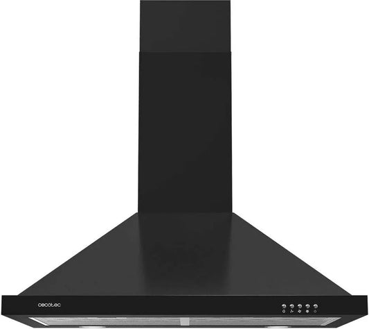 Cecotec Bolero MP fluxo m3/h exaustor, 60 cm, 105 W, 430 m3/h, capa de cozinha, 3 níveis, preto, filtro de alumínio, controlo mecânico