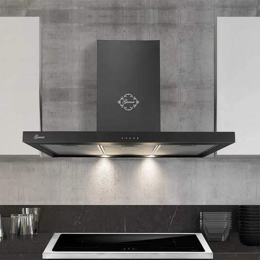 exaustor, 70 cm, 1000 m3/h, capa de cozinha, instalação de parede, Gurari exaustor 70 cm GCH F 461 BL 7 N preto - Muito absorvente