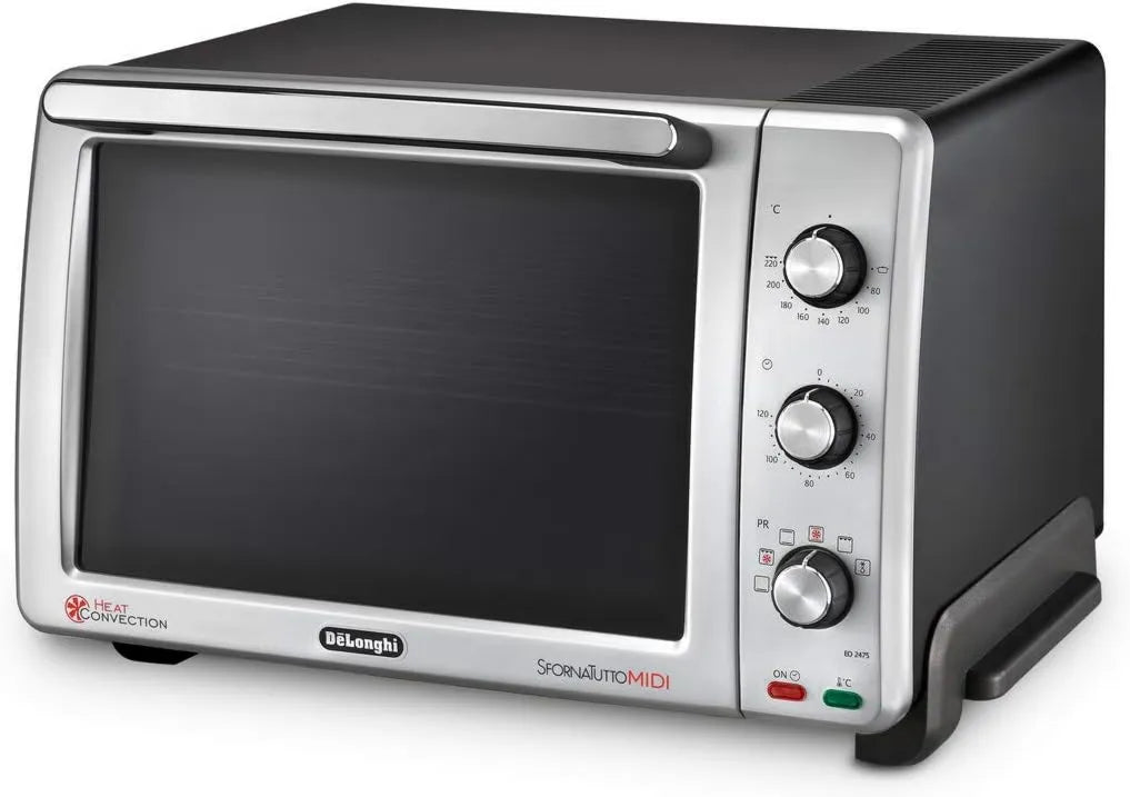 De'Longhi Forno elétrico, 24 L, 2000 W, De'Longhi EO 24752 Midi Forno elétrico, 24 litros, prata