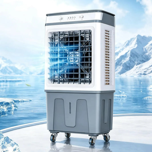 FQWYNMZ Ar condicionado 25L/35L, 93x43cm, 25L, industrial, 3 velocidades, oscilação, tanque grande, profissional, 37 17, ar refrigerado Evaporativo