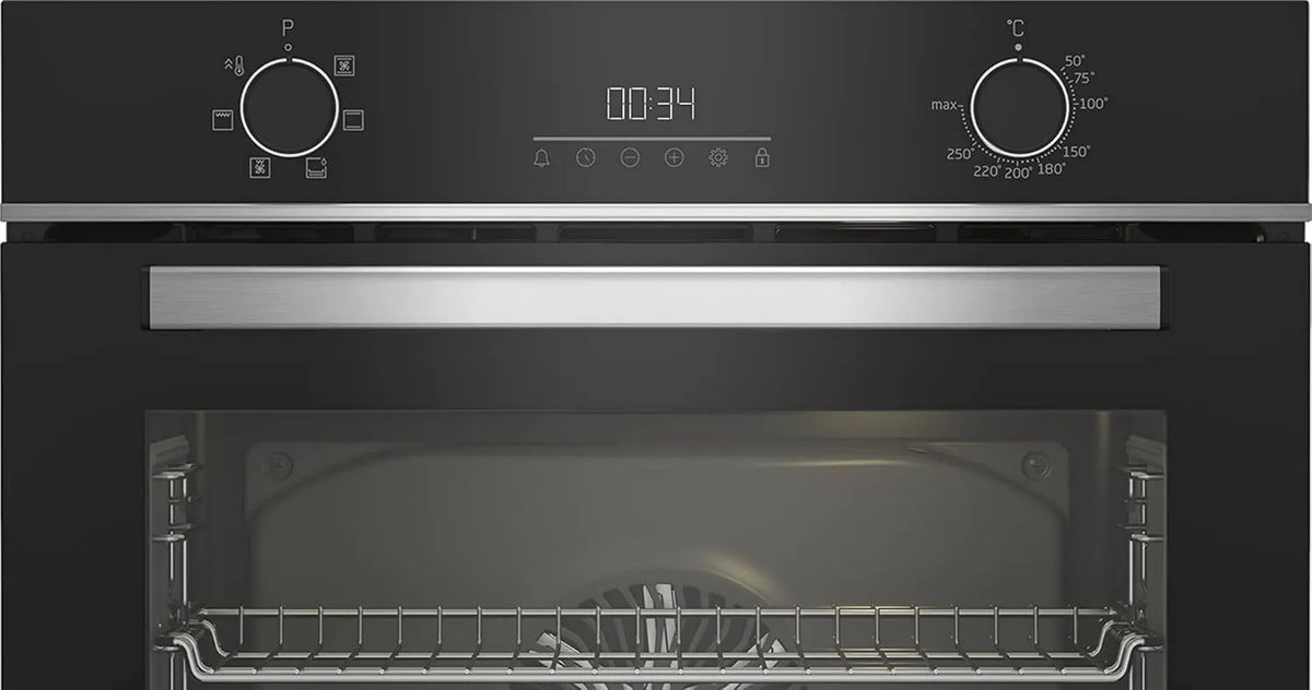 Beko bbie13300xc Forno elétrico, 60cm, 72L, encastrado, aço inoxidável, Beko forno multifunções built-in 72l 60cm aço inoxidável catalisar bbie13300xc