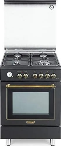 De'Longhi Fogão a gás com forno elétrico, 60x60 cm, De Longhi PEMA 664 C ED Fogão a gás com forno elétrico 60x60 cm Antracite
