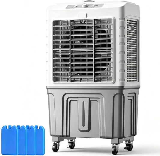 WANGJIANPENGPL Ar condicionado, 70 L, industrial, tanque grande, 4000 CFM Ar de reciclagem, doméstico ou garagem