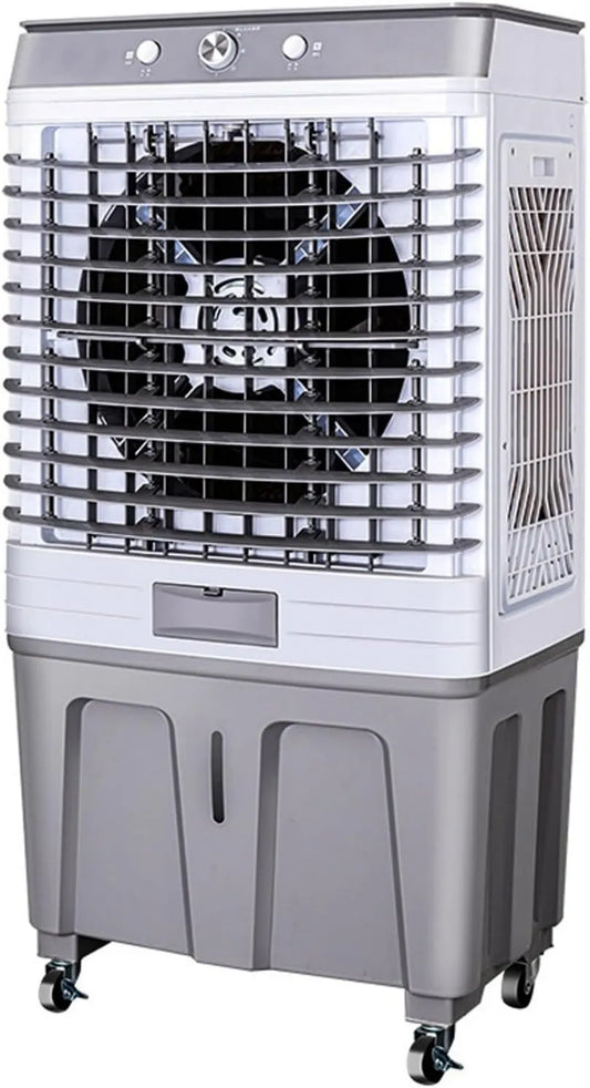 Generic Produto 26,000 CFM pântano frigorífico com 44 tanque de água, climatizador de evaporação industrial, 6 litros, 4 rodas
