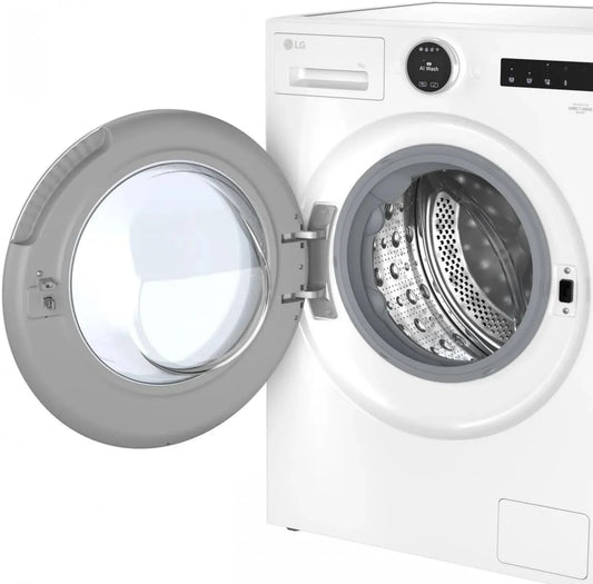 LG F4x9009TWCE Máquina de lavar roupa, 23 programas, 9 kg, branco, 60% mais eficiente do que A, 1400 tr, min, série 900, TurboWash 360°, AI Direct Drive, carga