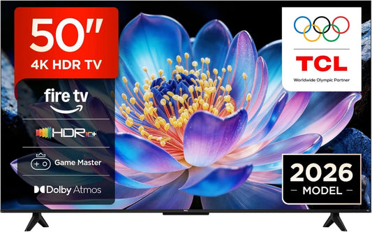 TCL 50V6D Smart TV, 50 polegadas, TV, 4K UHD, HDR, Sound Dolby, HDR10+, Dolby Atmos, AirPlay 2, DTS:x, Press & Ask Alexa, Fire TV, Game Master