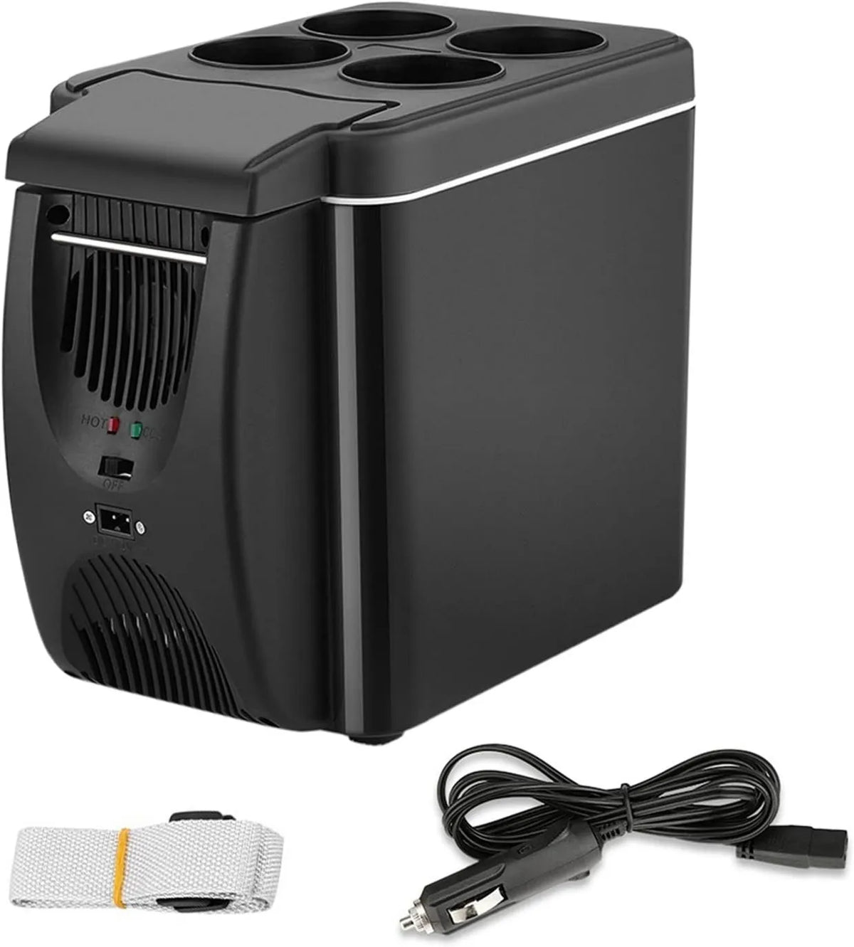 YuAiStore Congelador Litres-12V, 6 L, 12 V, portátil, camping, armário congelador, Mini Frigorífico de Carro, Sucata para sala de escritório de viagem Home