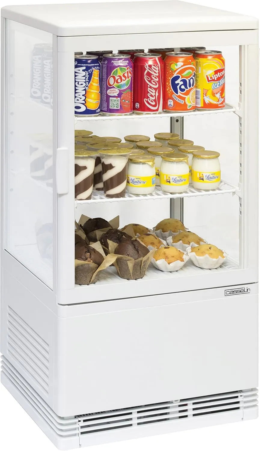 Casselin Vidro refrigerado, 58 L, Caselina CVR58LB, Caselina CVR58LB - Caixa de vidro refrigerado mini positivo 58L