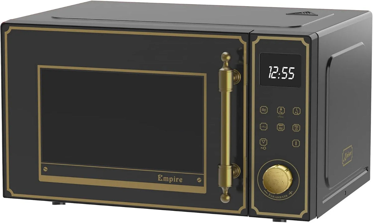 Microondas, 25 L, 1200/2200 W, toque, preto, Kaiser Empire M 2530 Retro microondas preto 25 l 1200 W churrasco 2200 W girando calor FullTouch