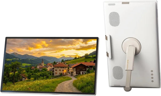 KTC Monitor 1080p 8MP, 25 polegadas, portátil, ao ar livre, toque, Android OS, laje IPS, USB, camping, ecrã IPS, Android 14, câmera 8MP, comando à distância