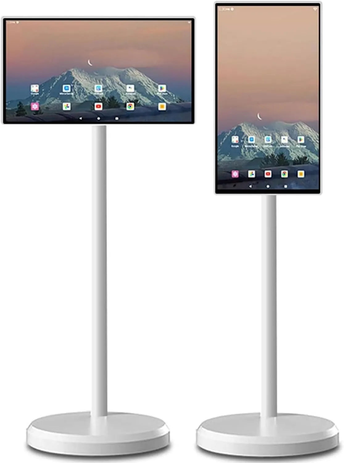 ZenSeFarin Monitor 1080p 24in, 32 polegadas, portátil, ao ar livre, toque, 24, 27, Smart TV Ecrã móvel Tática Rotary TV Portátil em Monitor Pé