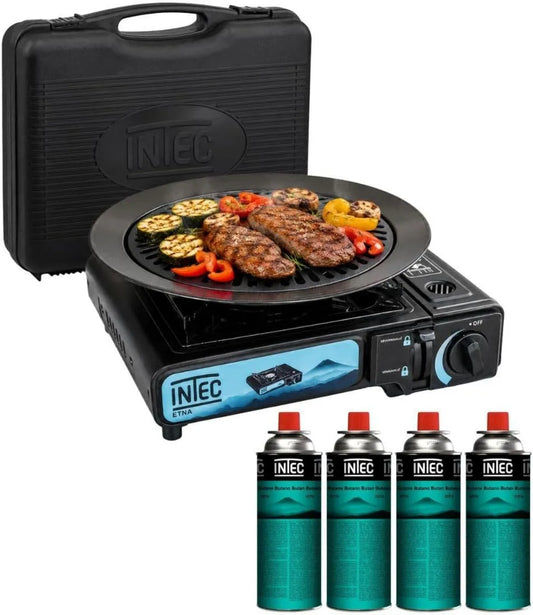 Placa de gás, 2200 W, portátil, toque, grelha, camping, placa de gás, INTEC