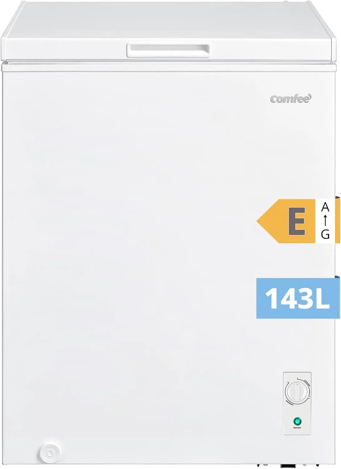 Congelador, 143 L, Comfee' RCC146WH2EU, auto-suficiente, comércio, branco, COMFEE' 143L RCC146W2EU, eventos, frigorífico, Polivalente: casa, garagem