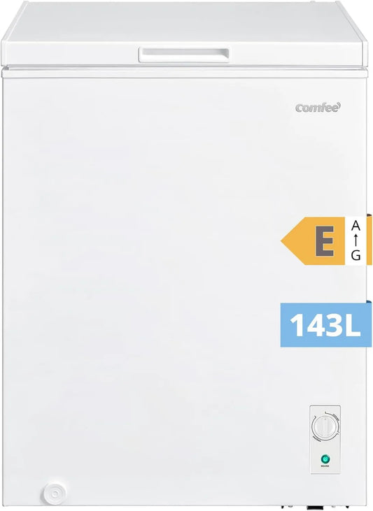 Congelador, 143 L, Comfee' RCC146WH2EU, auto-suficiente, comércio, branco, COMFEE' 143L RCC146W2EU, eventos, frigorífico, Polivalente: casa, garagem
